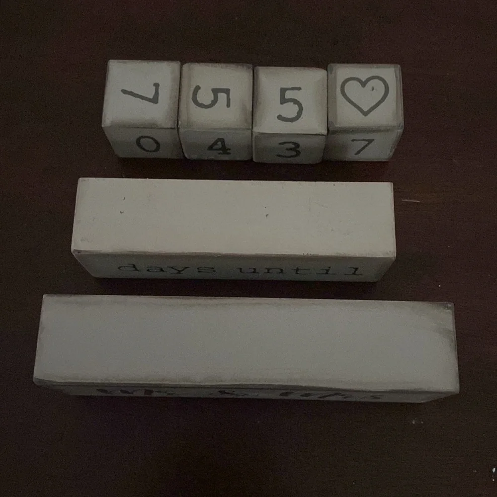 Wedding count down blocks - Picture 3 of 4
